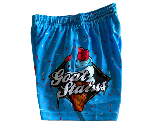 Goat Status Ice Cream Drip Shorts