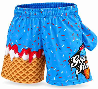 Goat Status Ice Cream Drip Shorts