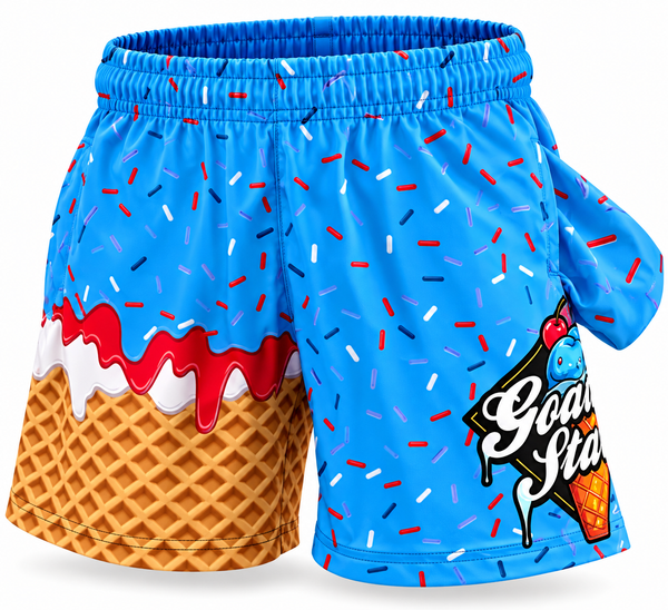Goat Status Ice Cream Drip Shorts