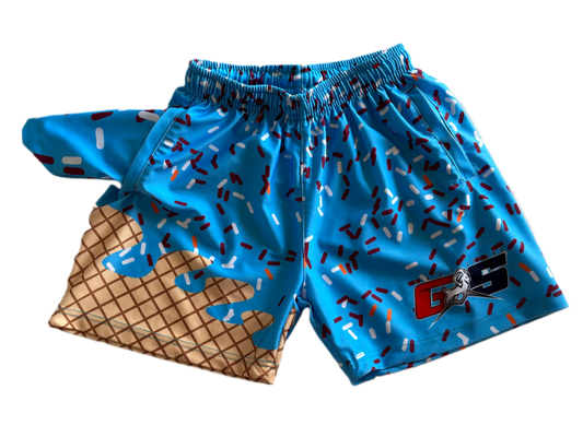 Goat Status Blue Sprinkle Elite Shorts