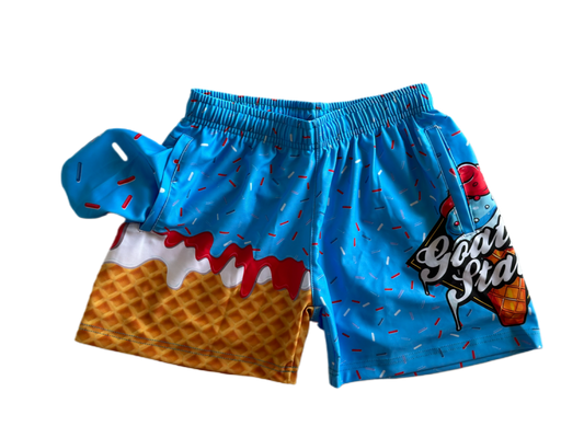 Goat Status Ice Cream Drip Shorts