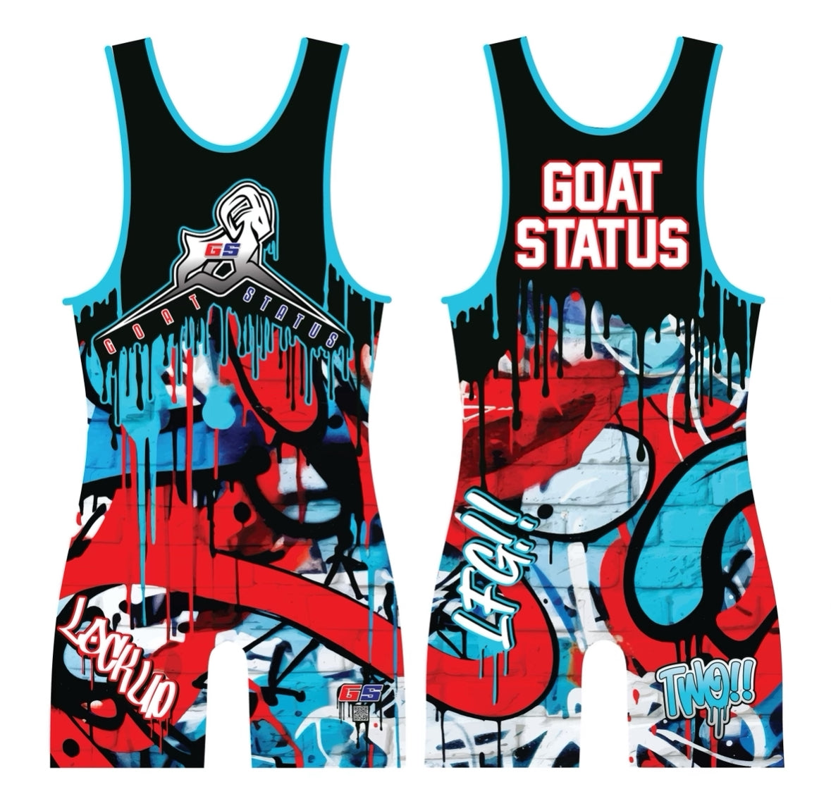 GOAT STATUS SINGLETS RED