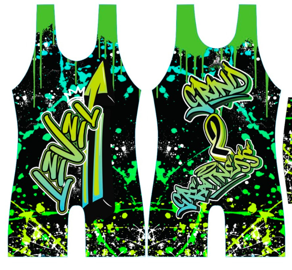 GOAT STATUS SINGLETS BLACK