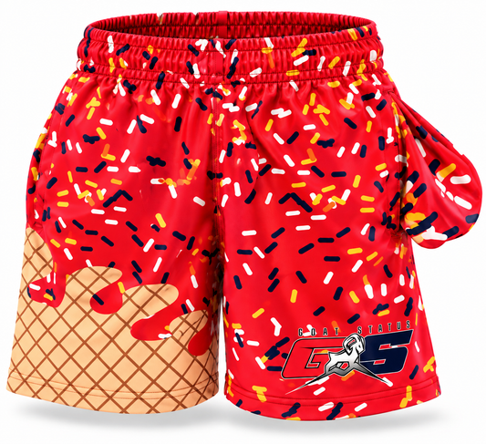 Goat Status Red Sprinkle Shorts